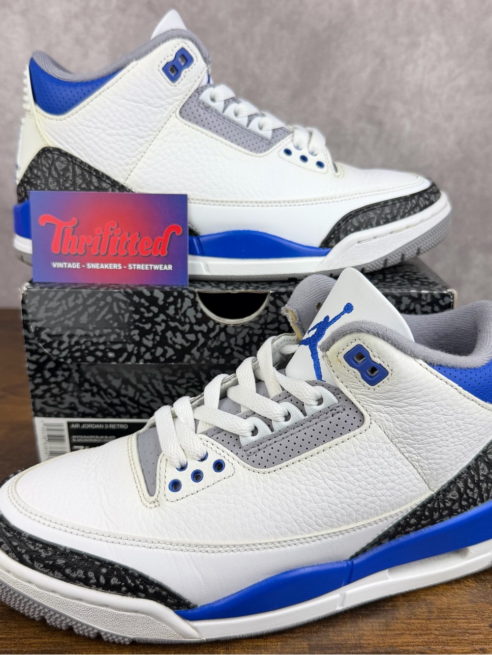 Air Jordan 3 Retro Racer Blue Size 7.5 CT8532-145 Men’s Sneakers OG Rare